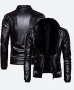 WWE Seth Rollins Leather Jacket Front & Back Image