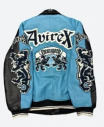 Archive Avire X New York Dragons Leather Jacket1