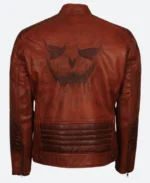 Batman Scarecrow Leather Jacket Back Image