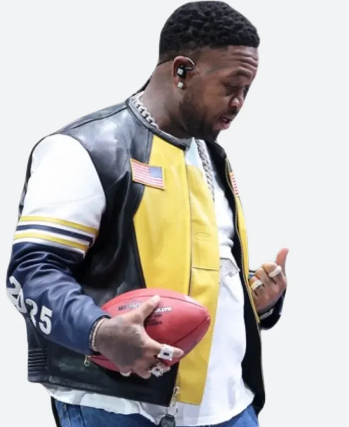 DJ Mustard Super Bowl LIX Halftime Leather Jacket Other Imageq