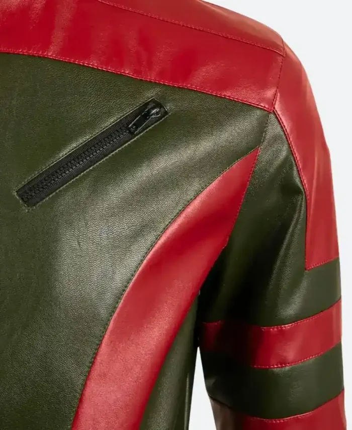 Red One Callum Drift Leather Jacket - Image 4