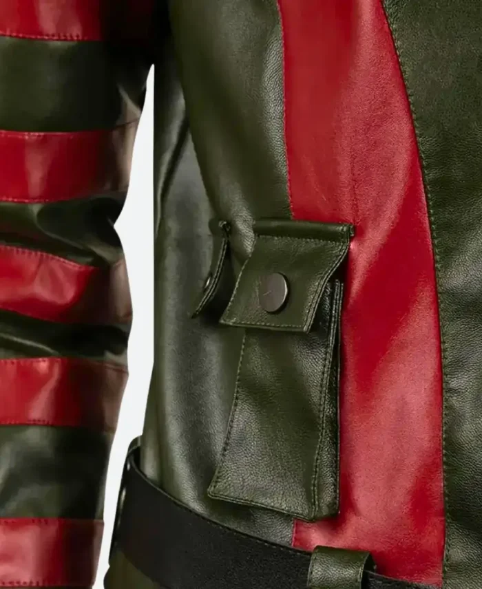 Red One Callum Drift Leather Jacket - Image 5
