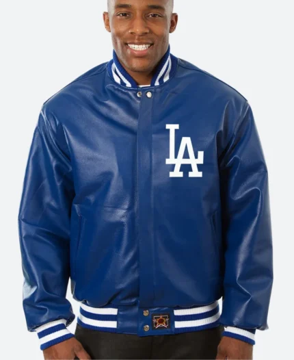 Los Angeles Dodgers Royal Leather Jacket