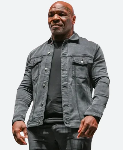 Mike Tyson Boxing 2024 Premier Denim Jacket Front Image