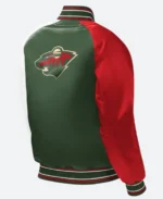 Minnesota Wild Letterman Varsity Jacket Back image