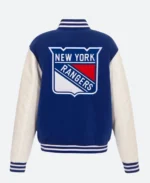 New York Rangers 2024 Varsity Jacket Back Image