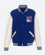 New York Rangers 2024 Varsity Jacket Back Image