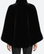 Only Murders In The Building Mabel Fur Poncho Coat Back Image