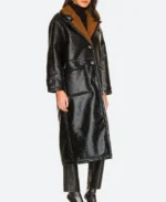 Only Murders in the Building Mabel Mora Leather Coat Front Image 1