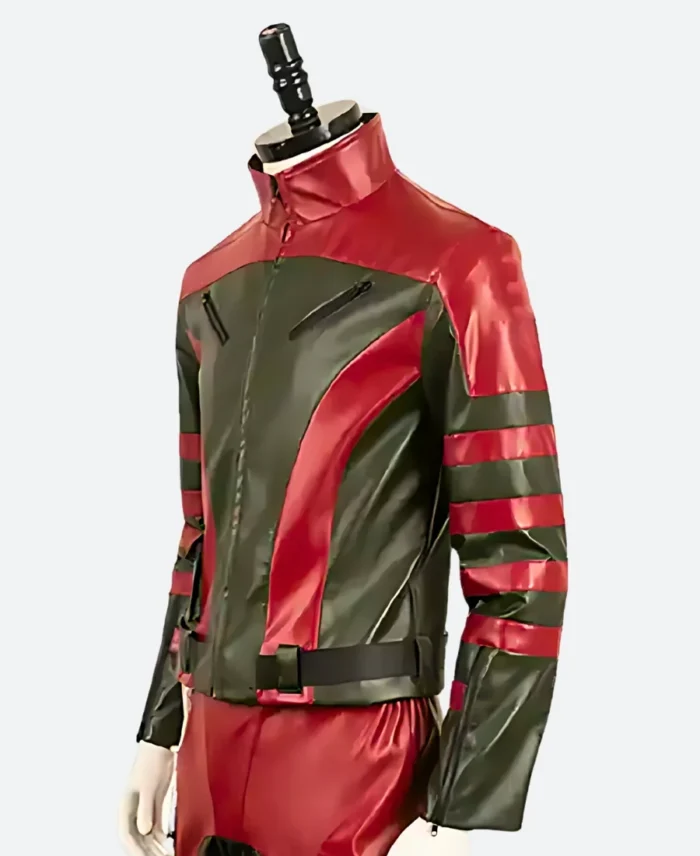 Red One Callum Drift Leather Jacket - Image 2