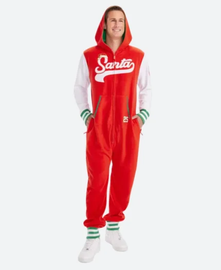 Santa Clause Santa Jumpsuit Costume Front Image