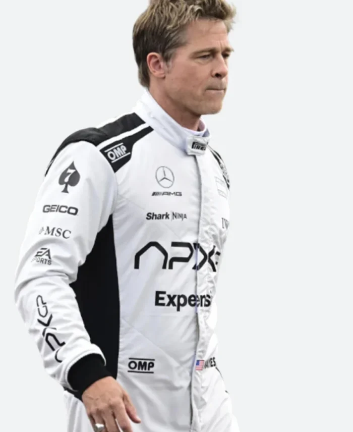 Sonny Hayes Brad Pitt F1 Racer Jacket close Up Image 2