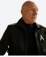 Star Trek Luc Picard Leather Jacket Actor & Character Image