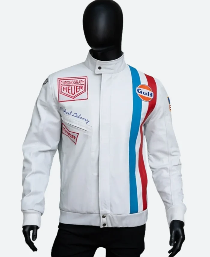 Steve McQueen Grand Prix Leather Jacket Full Image