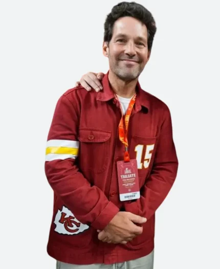 Super Bowl LIX Paul Rudd Red Jacket