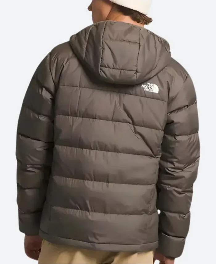 The North Face X Roxborough Luxe Puffer Jacket Brown Back Image