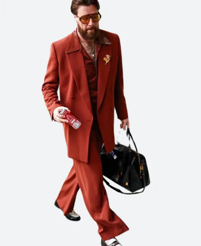 Travis Kelce Super Bowl LIX Suit