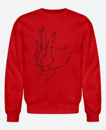 Valentines Day Holding Hands Sweatshirt Front Image