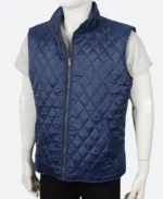 Yellowstone John Dutton Blue Quilted Vest 3