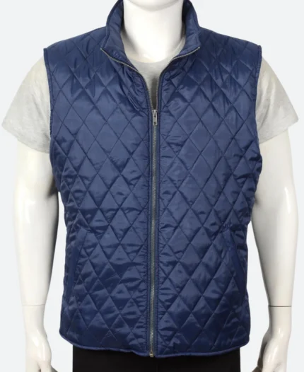 Yellowstone John Dutton Blue Quilted Vest