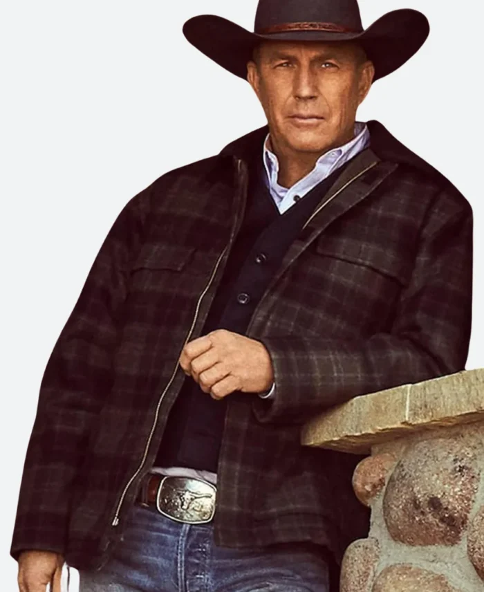 Yellowstone John Dutton Plaid Coat 4