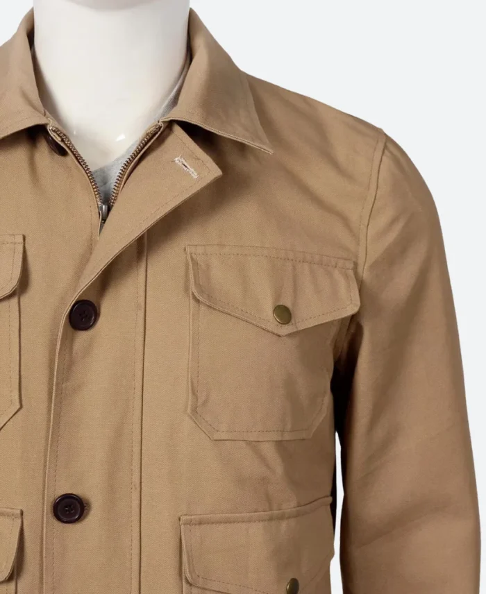 Yellowstone John Dutton Vintage Style Cotton Jacket 4