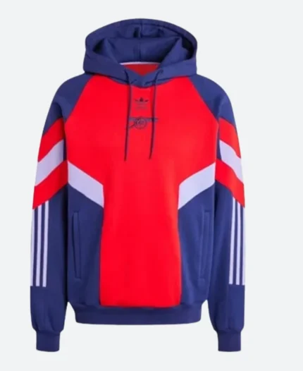 Arsenal Red & Blue Hoodie Front Image