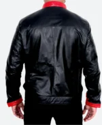 Batman Dark Knight Bruce Wayne Leather Jacket Back Image