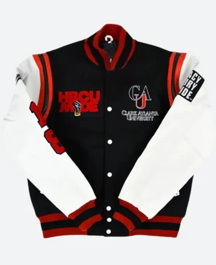 Clark Atlanta University Varsity Jacket Front Image.webp