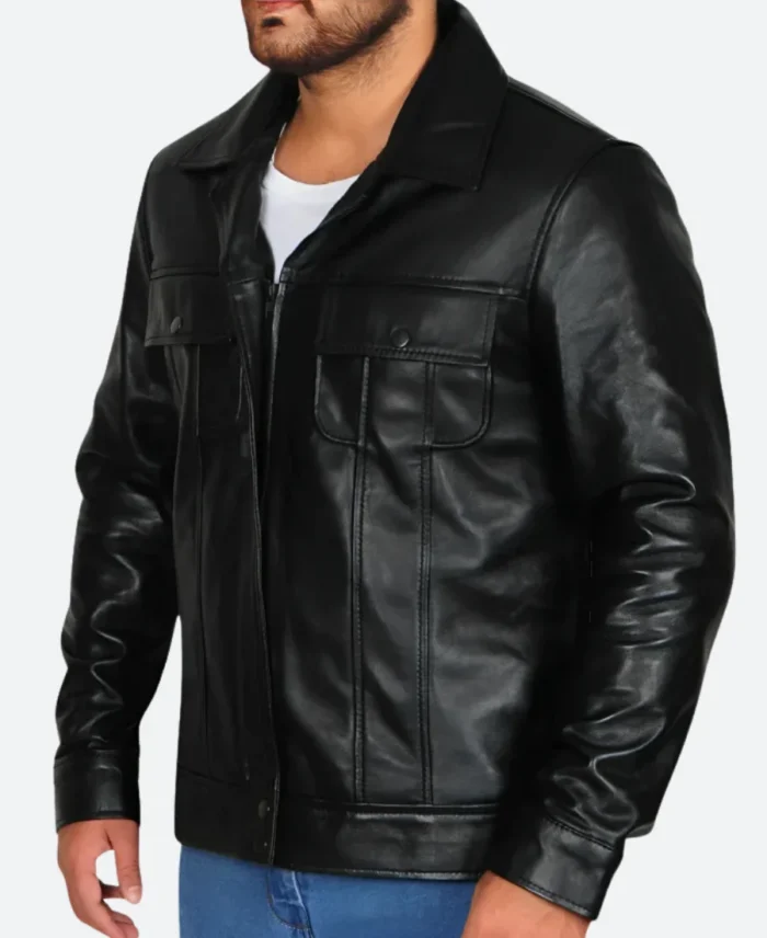 Elvis Presley 2022 Elvis Leather JacketBack Image