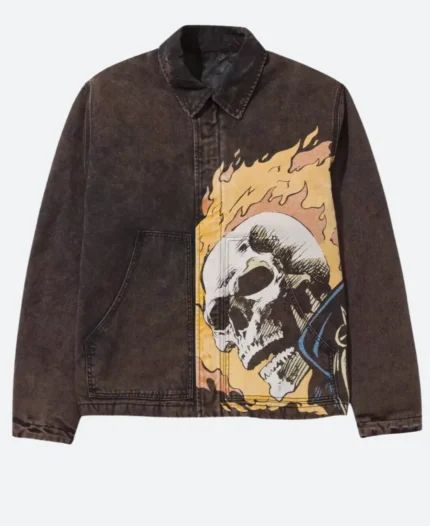 HUF X Marvel Ghost RiderJacket Front Image