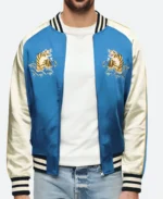 How To Be Single Robin’s Double Tiger Jacket Front Image