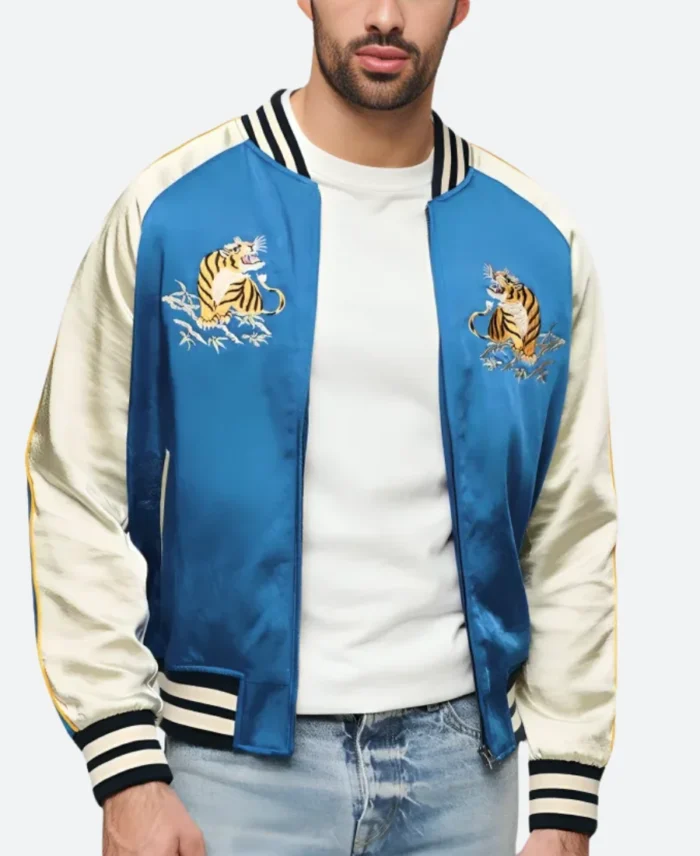 How To Be Single Robin’s Double Tiger Jacket Full Image