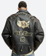 James Dean X Avirex Death Cult Leather Jacket Back image