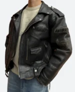 James Dean X Avirex Death Cult Leather Jacket Front Image