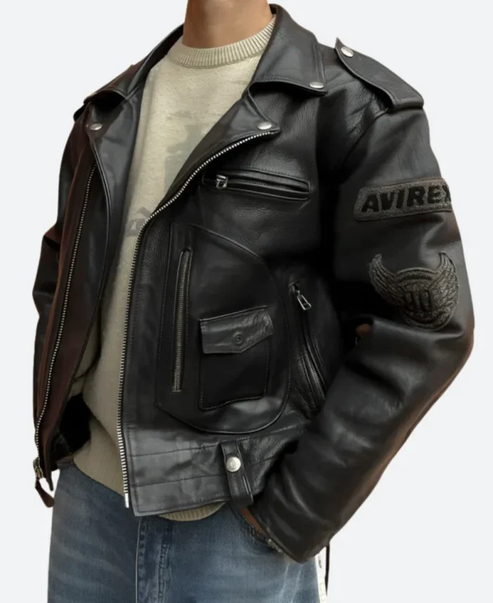 James Dean X Avirex Death Cult Leather Jacket Front Image