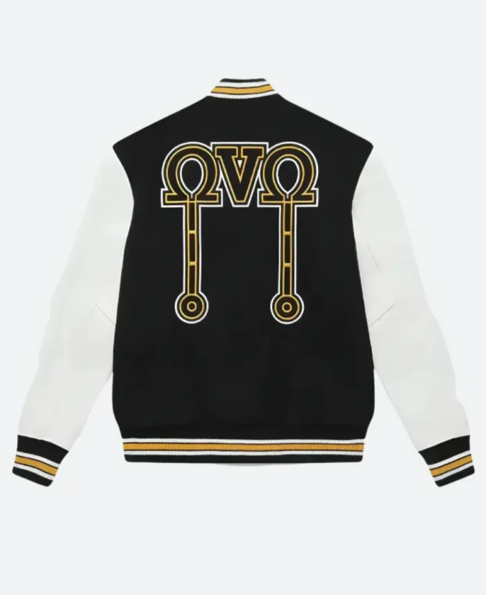 Mens OVO Omega Varsity Jacket Back Image