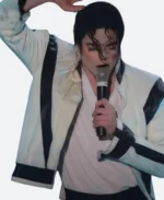 Michael Jackson Thriller Grey Leather Jacket