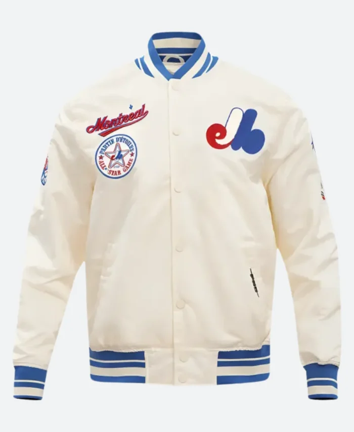 Montreal Expos Retro Varsity Jacket Front Image