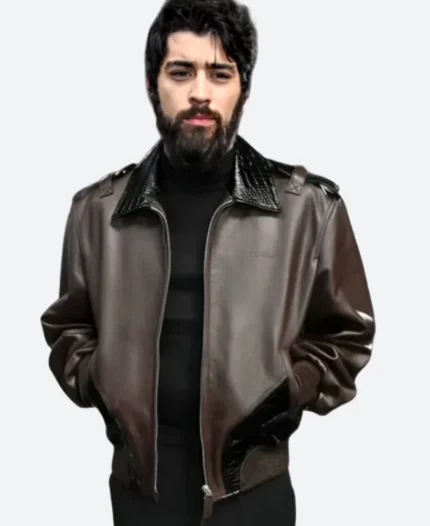 Off White 2025 Spring Zayn Malik Leather Jacket