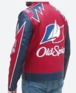 Ricky Bobby Wonder Racing Leather Jacket Back Image