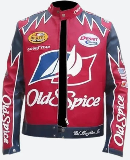 Ricky Bobby Wonder Racing Leather Jacket Front Image