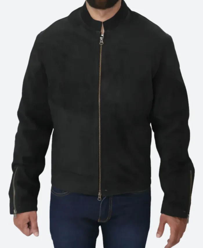 Spectre James Bond Suede Leather Jacket Front Image