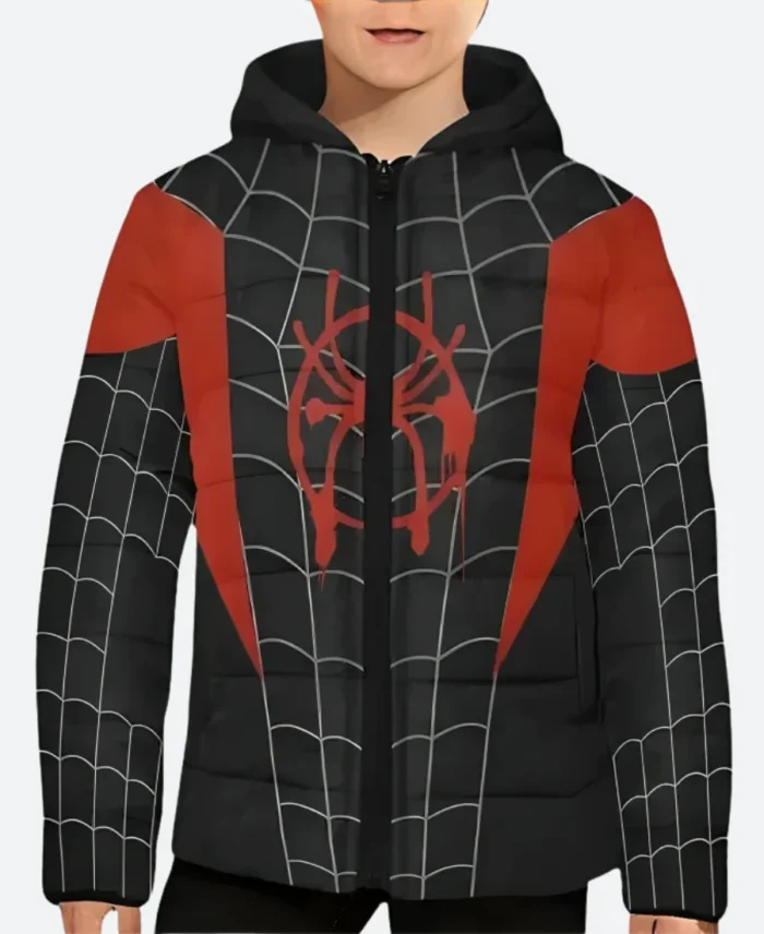 Spider-Man Miles Morales Puffer Jacket Full Image