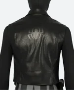 Spiderman Noir Leather Vest Back Image