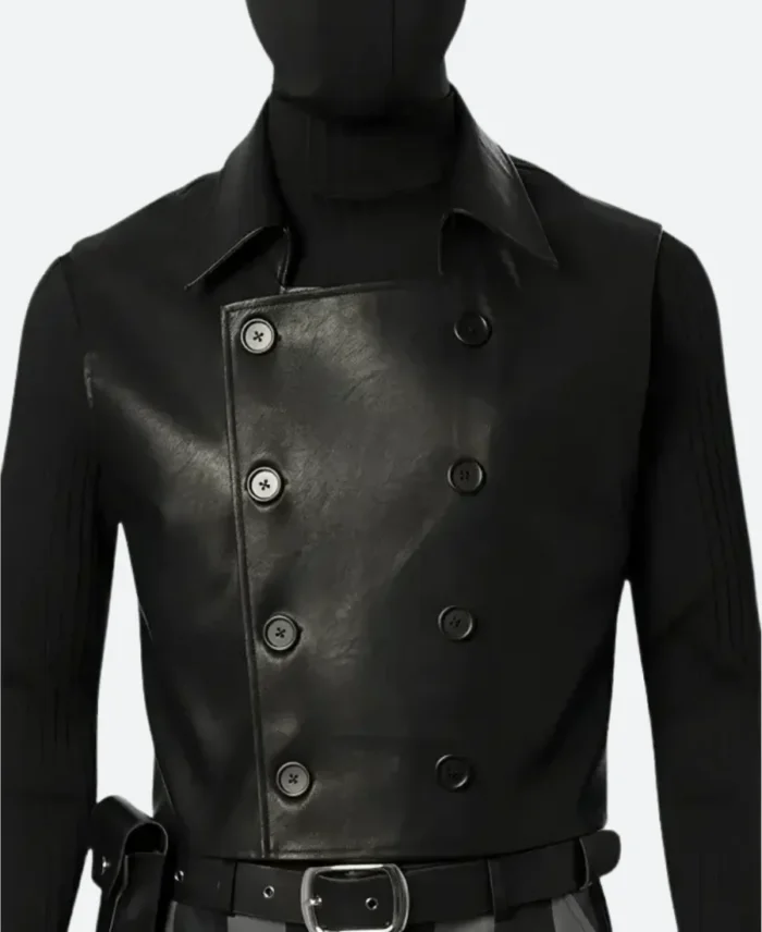 Spiderman Noir Leather Vest Front Image