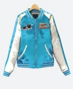 Street Fighter II Chun Li Bonus Stage jacket Blue Front Image