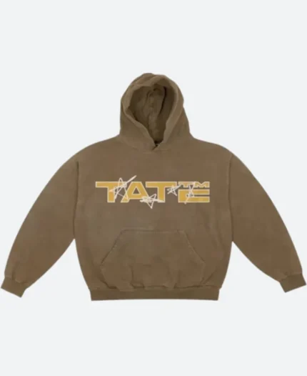 Tate Mcrae Stars Brown Hoodie