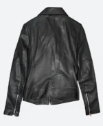 Taylor Swift Street Style Leather Jacket Back Image