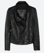 Taylor Swift Street Style Leather Jacket Front Image